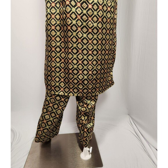 VICTORIA SECRET Satin Long Robe Kimono Gown Top Bottom Set Size M - Picture 5 of 16